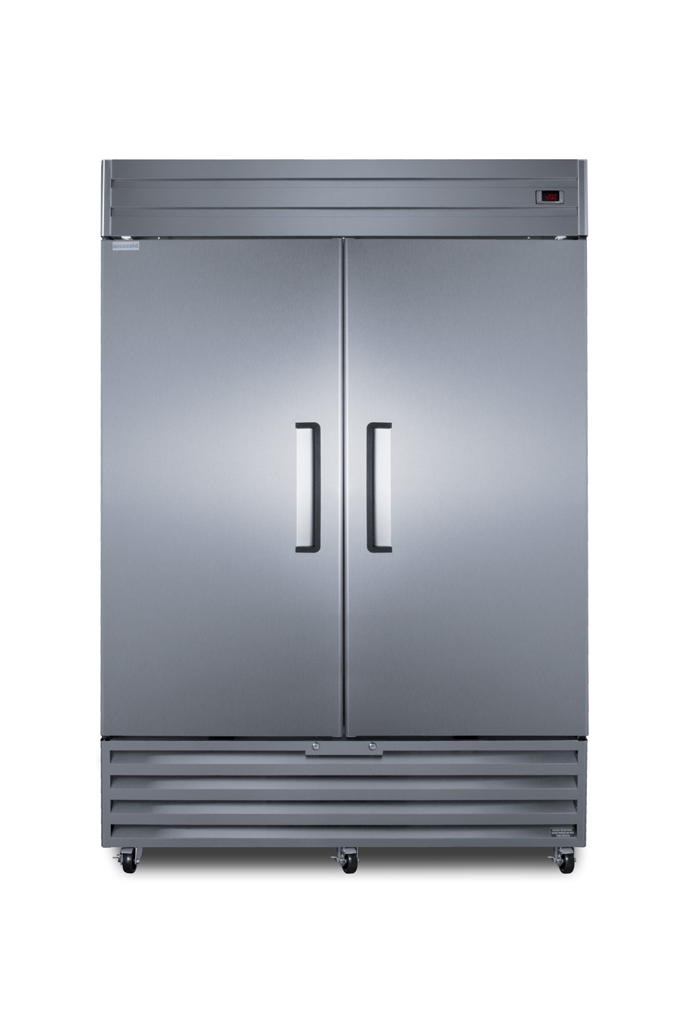 39 cu.ft. commercial reach-in freezer with French doors and stainless steel construction